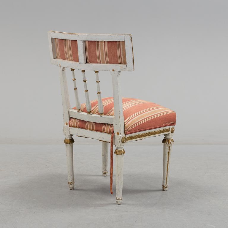 A circa 1800 late Gustavian chair.