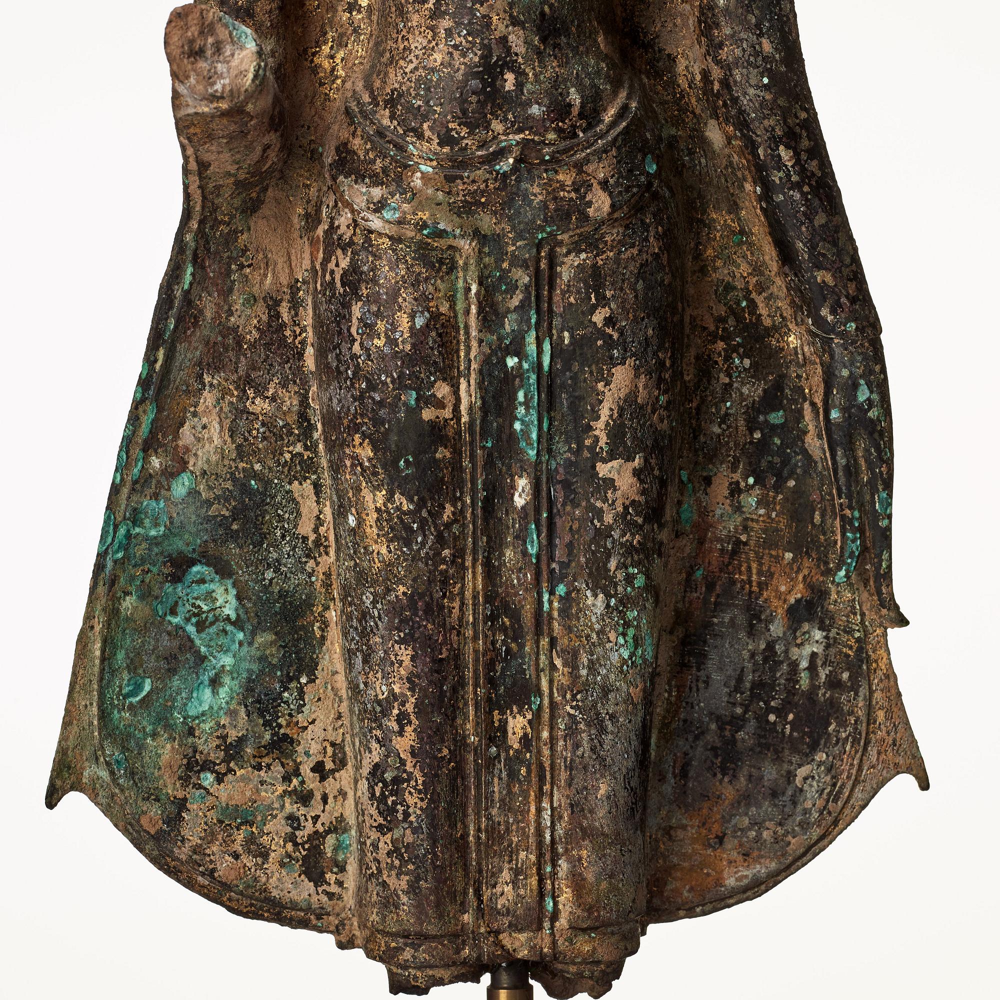 A standing figure of Buddha, Thailand, 18th Century.