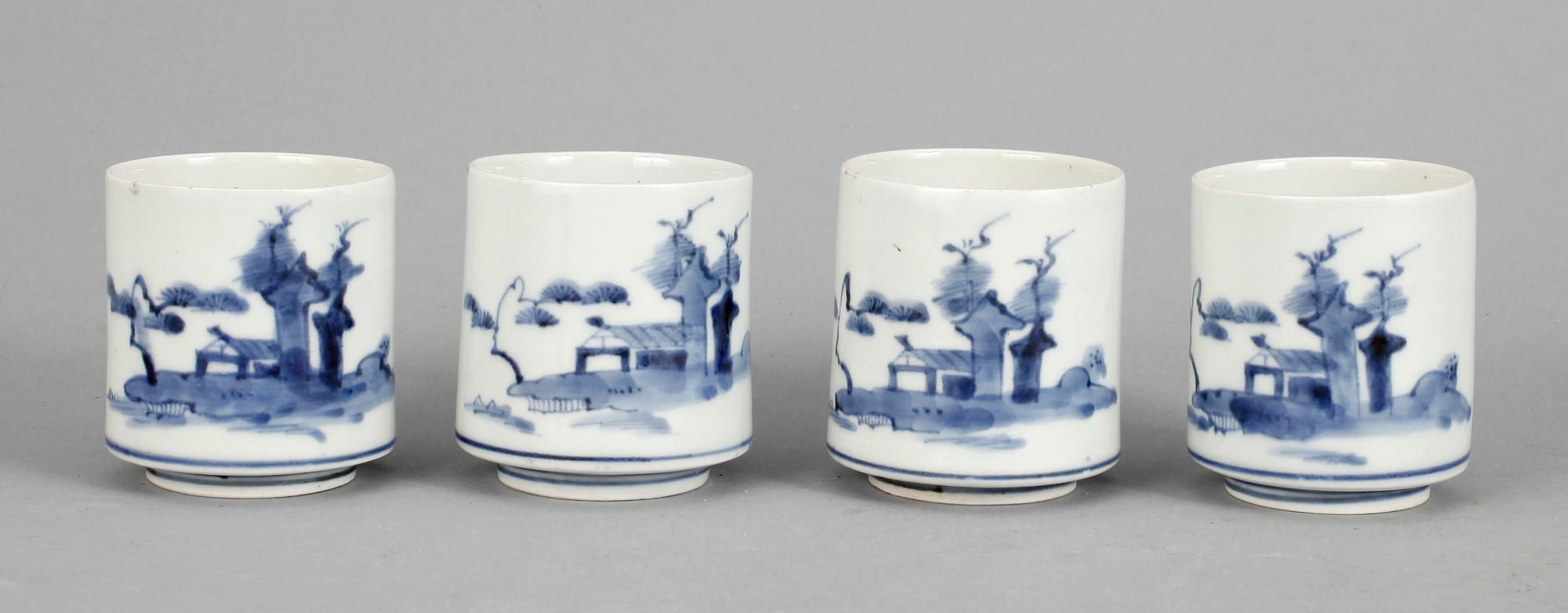 PARTI, porslin, 20 delar, Japan samt Korea. 1800-tal.