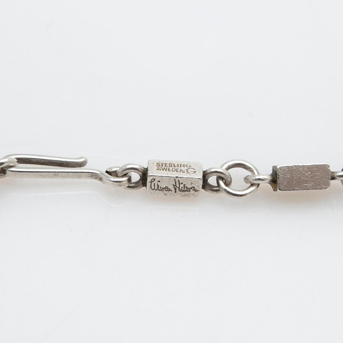 Wiwen Nilsson, Necklace, sterling silver, Lund, 1958.