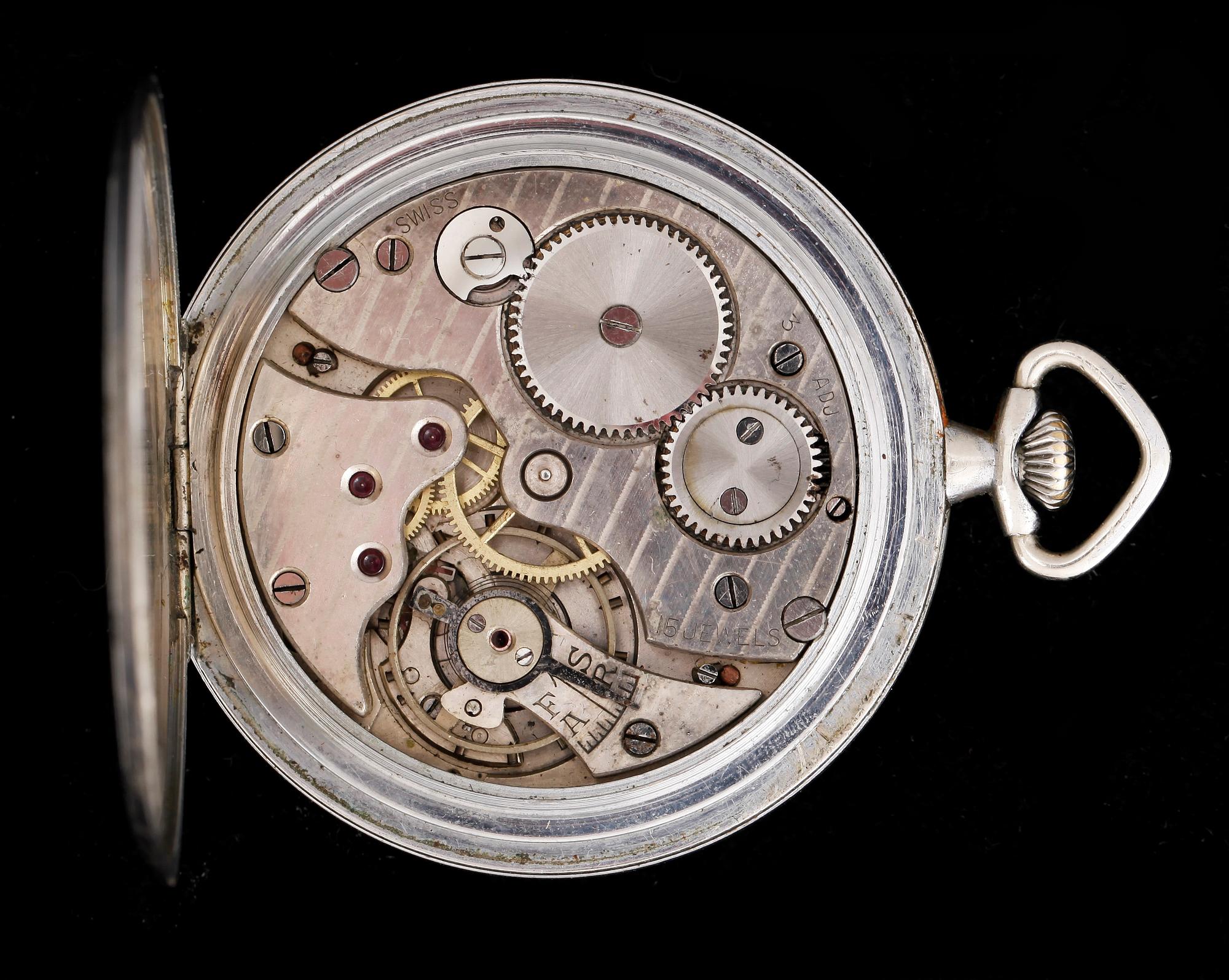 FICKUR, vitmetall, Schweiz, tidigt 1900-tal.