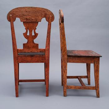 TUOLIPARI, talonpoikaistyylinen, noin 1850-luku.