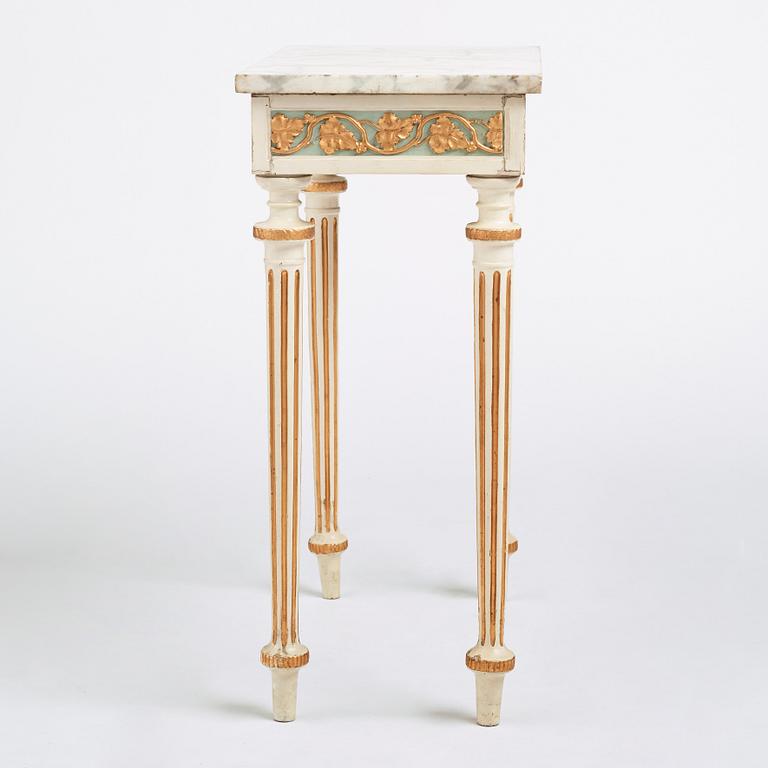 A late Gustavian 18th century console table.