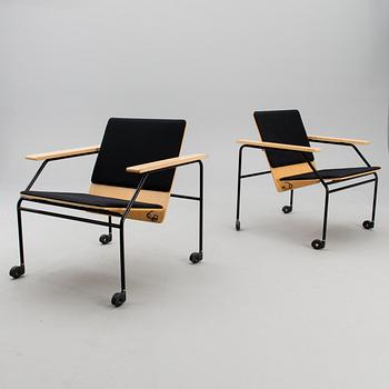 YRJÖ WIHERHEIMO AND SIMO HEIKKILÄ, two armchairs  'Visio' for Vivero Oy, 1980s.