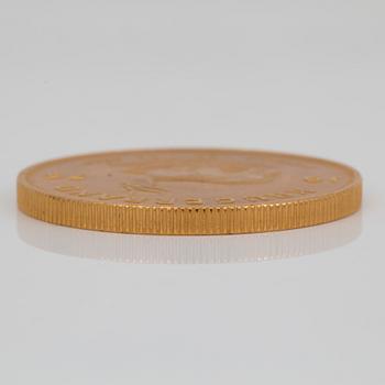 GULDMYNT, Krugerrand, Sydafrika 1976. Vikt ca 35 g.