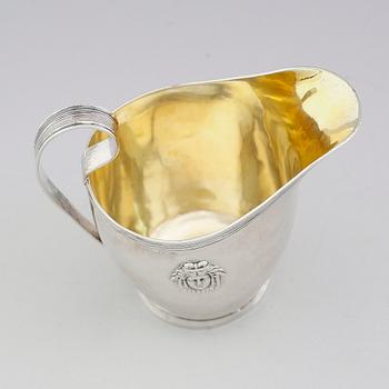 GRÄDDKANNA, silver, Johan Petter Grönvall, Stockholm 1814. Vikt ca 120 gram.