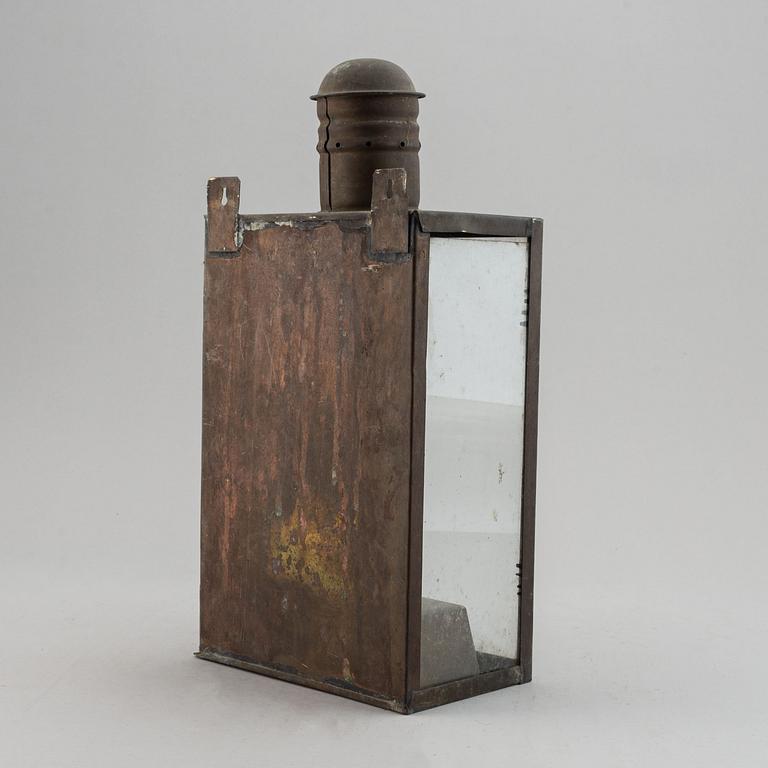 A 19th century tinplate lantern.