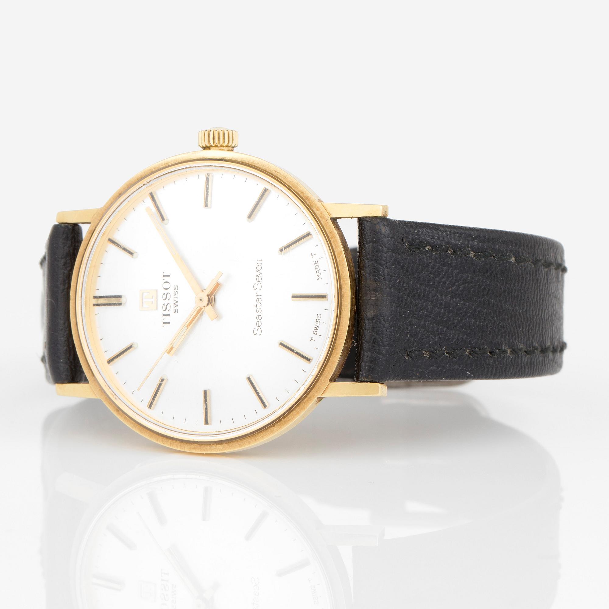 ARMBANDSUR, guld, Tissot, 'Seastar Seven', 1900-talets andra hälft.