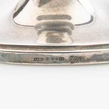 Tore Eldh, ljusstakar, ett par, silver, Cesons Guldvaru AB, 1971.