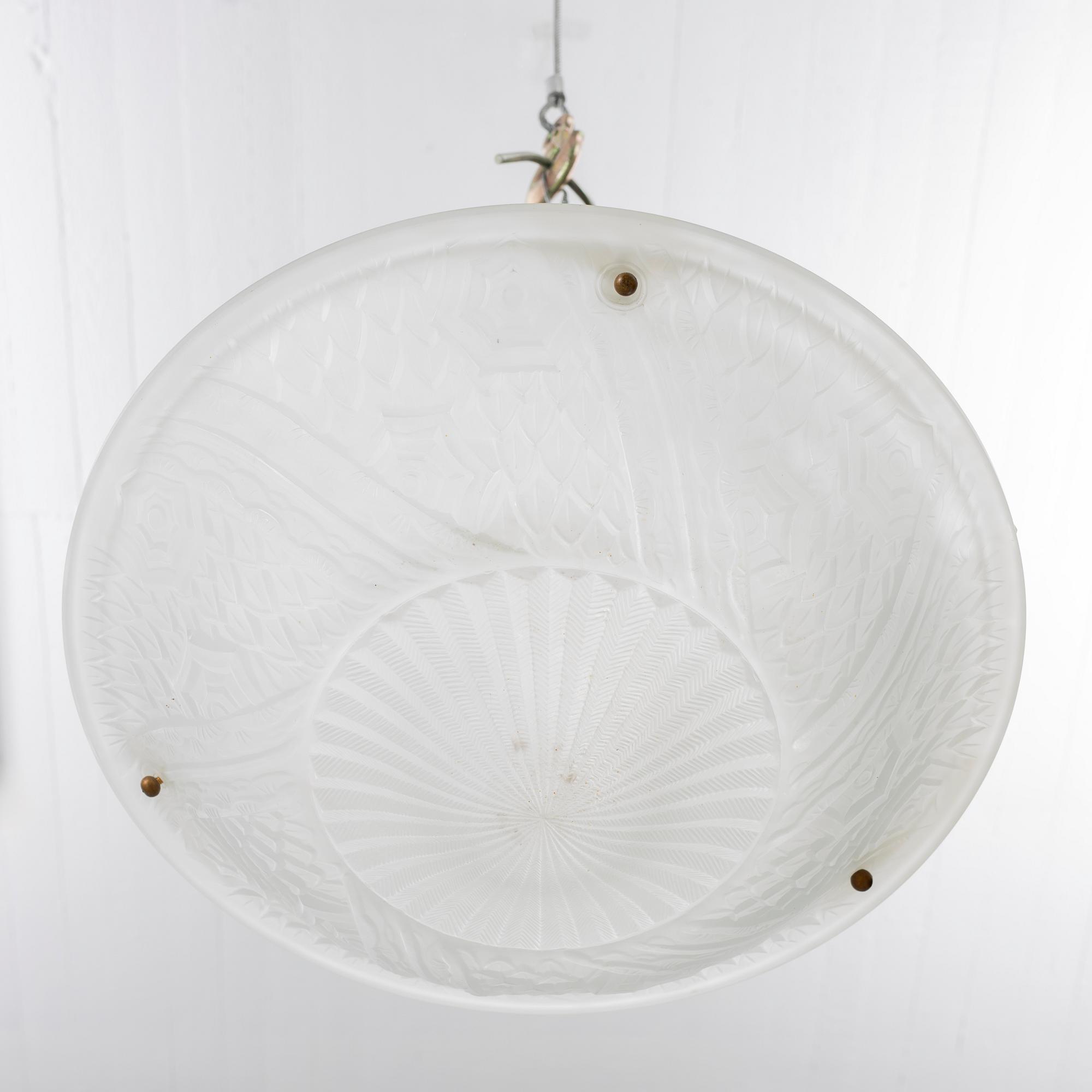 A ceiling lamp, probably France, 1920s-30s.