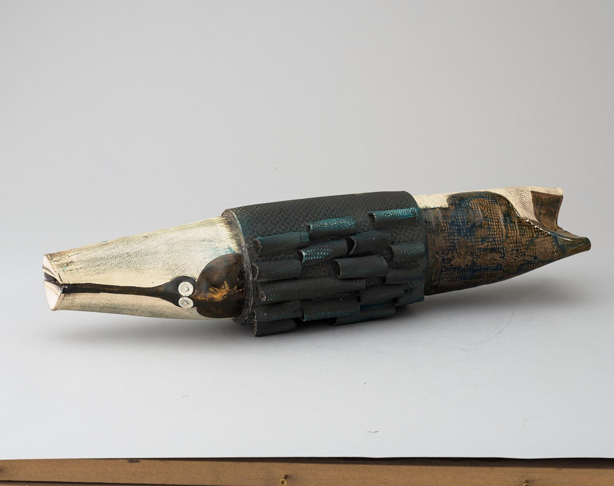 A Bengt Berglund stoneware sculpture, Gustavsberg Studio.