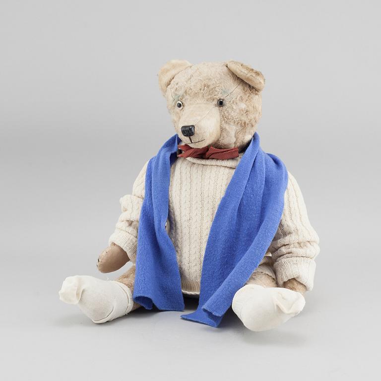 A circa mid 20th century teddy bear.