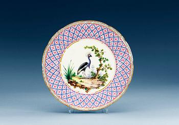 1251. A Sèvres dinner plate, 18th Century. Dated LL for 1788.