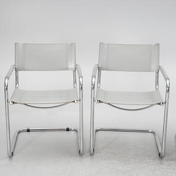 Four chairs, probably Italy, 1980s.