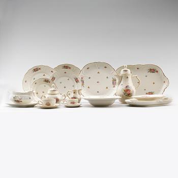 MATSERVIS, 83 delar, porslin, Sanssouci, Rosenthal.