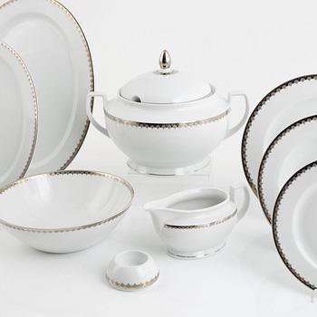 Sigvard Bernadotte, a 26 piece "Marianne" porcelain dinner service, Christineholm, Sweden.