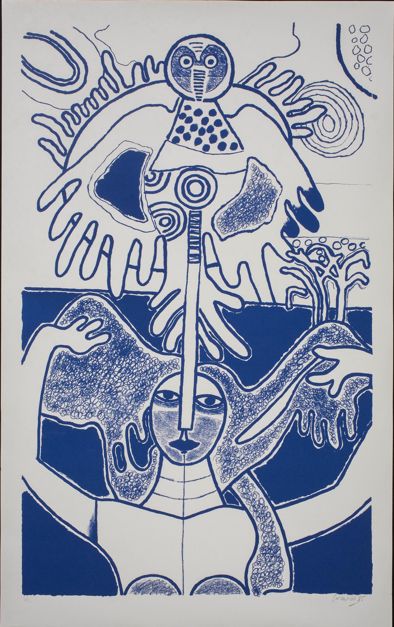 BEVERLOO CORNEILLE, färgserigrafi, signerad, numrerad HC och daterad- 85,