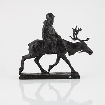 Arthur Hoffmann, skulptur, brons, signerad.