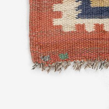 Märta Måås-Fjetterström, a carpet, 'Röd grön äng', flat weave, c. 242 x 177 cm, signed AB MMF.