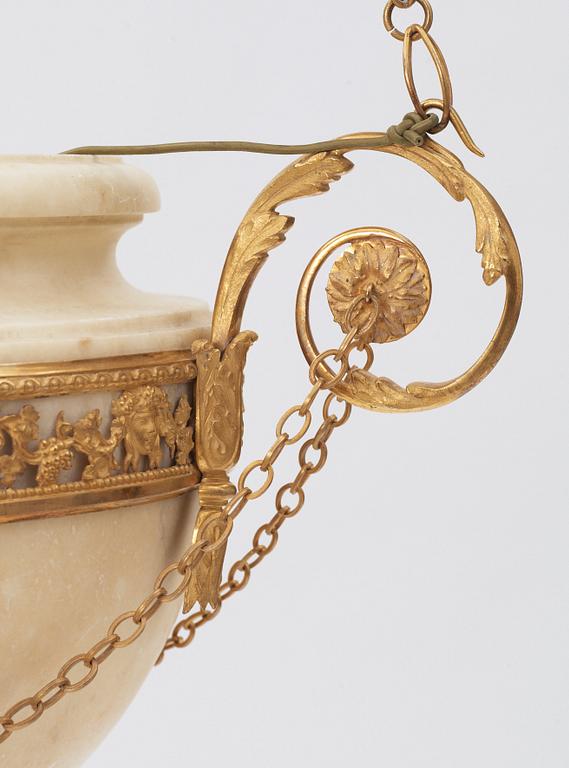 A North European circa 1800 hanging lamp.