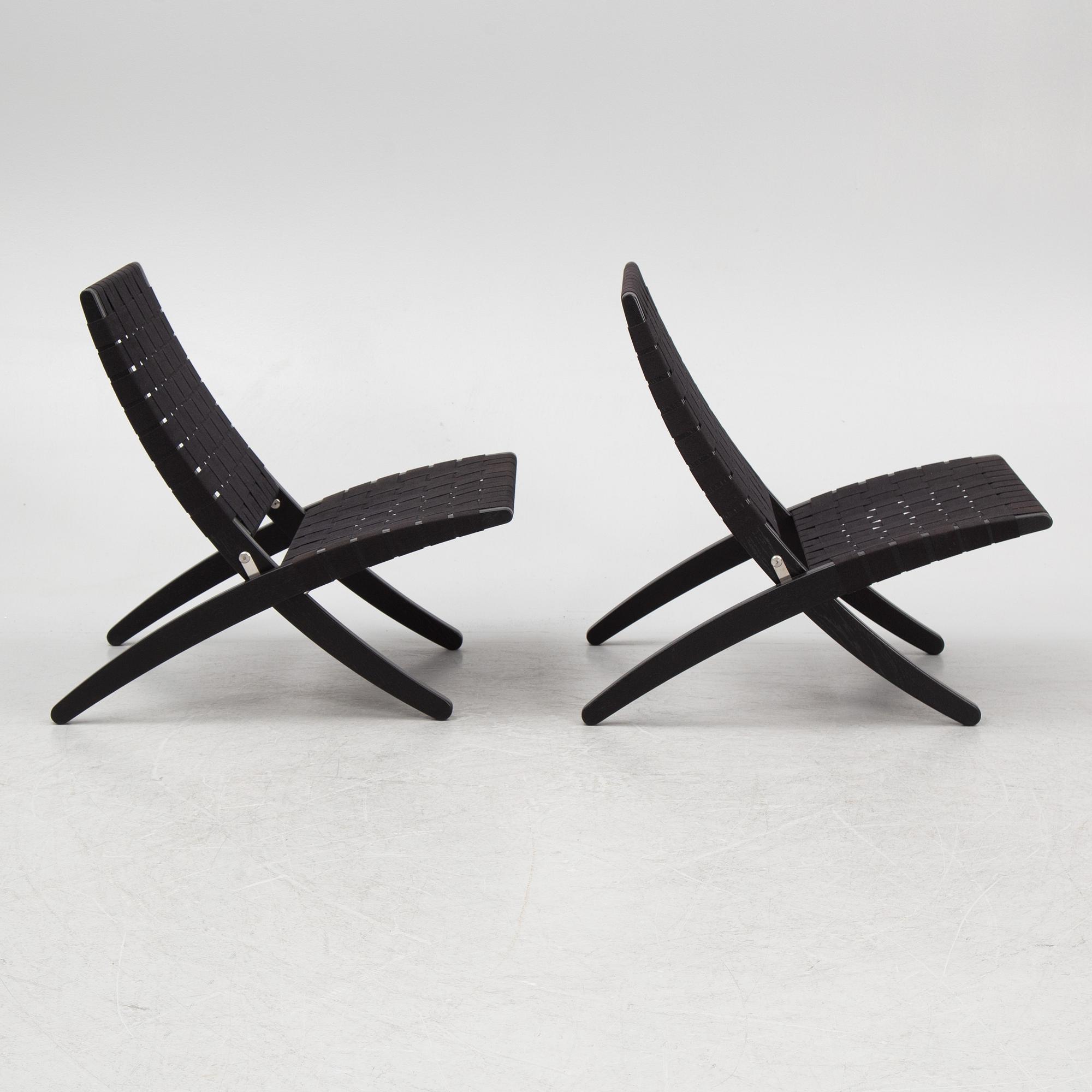 Morten Gøttler, armchairs, a pair, Cuba Chair, Carl Hansen, Denmark.