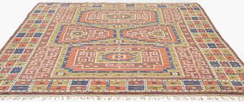 Märta Måås-Fjetterström, a carpet, 'Storkorset' ('Åhléns matta'), knotted pile, c. 380 x 323 cm, signed MMF.