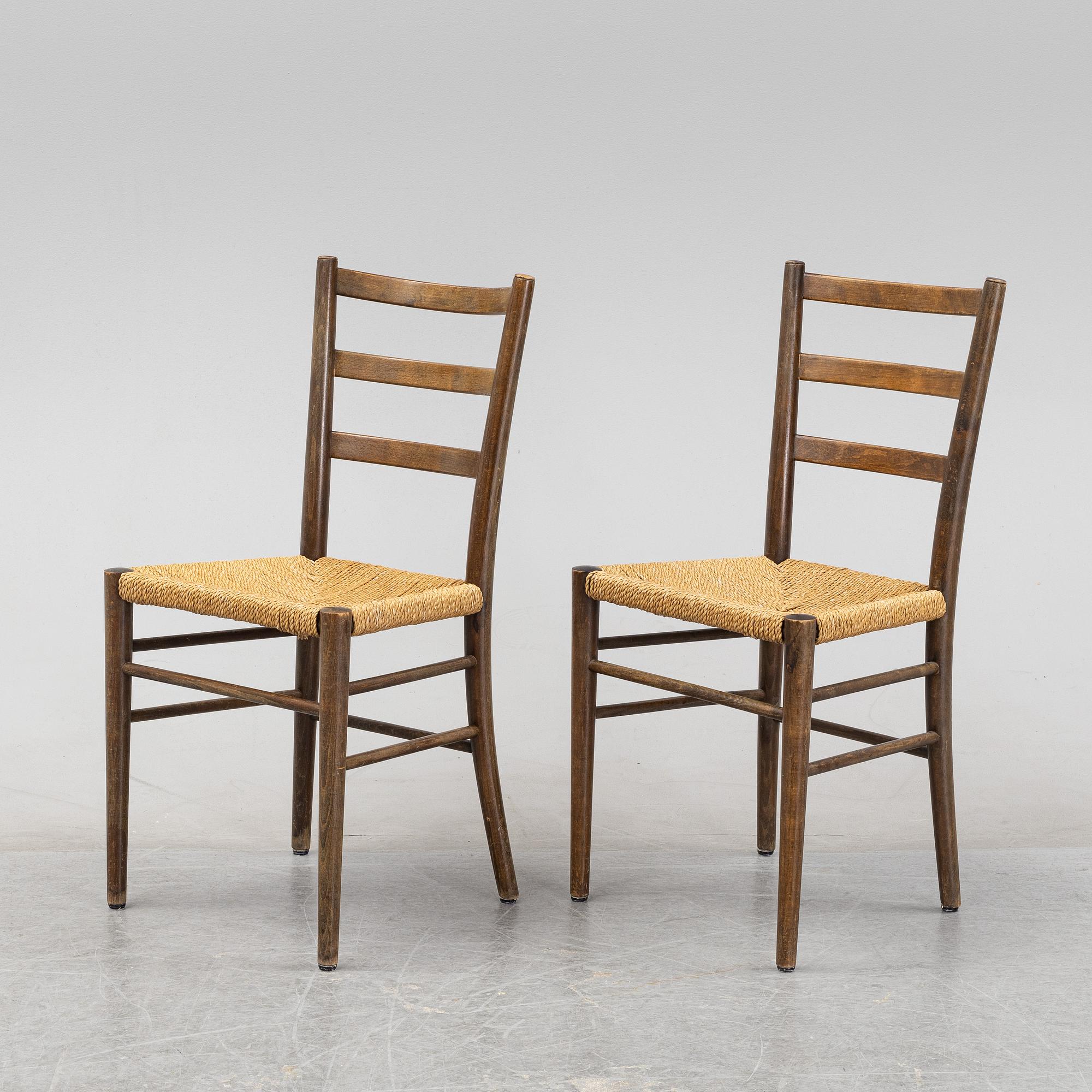 Stolar, 6 st, Gemla, Diö, 1930/40-tal.