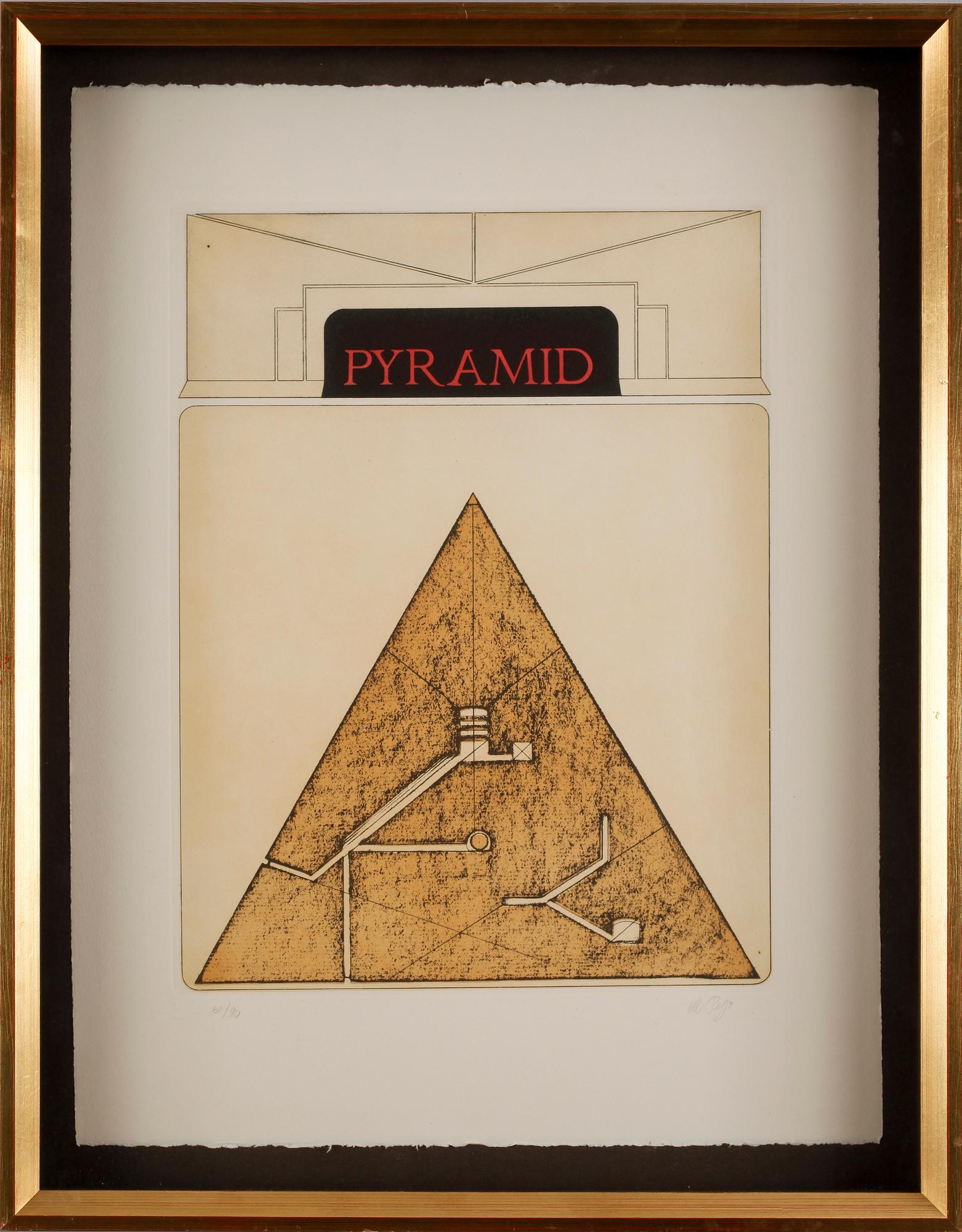 LUCIO DEL PEZZO, etsning, sign o numr 61/90.