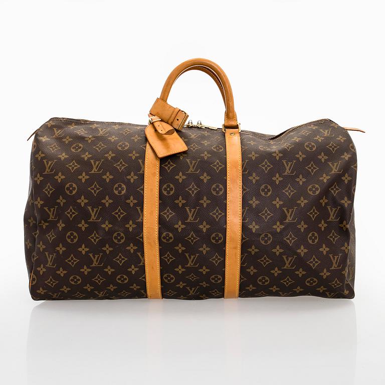 Louis Vuitton, a Monogram Canvas 'Keepall 55' bag.