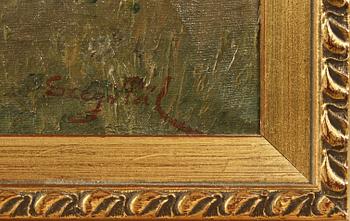 OKÄND KONSTNÄR, oljor på duk, ett par, sign
Szegö Tál.