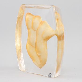 OBJEKT, glas, Erika Höglund, Målerås, signerad, sent 1900-tal.