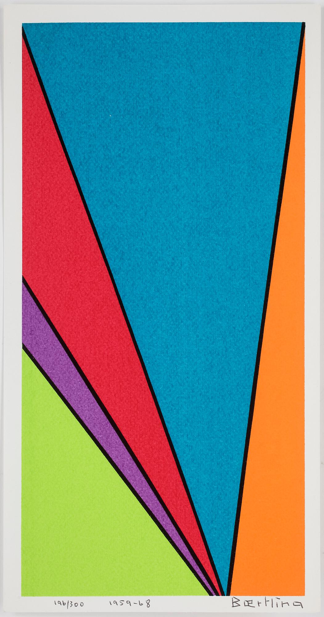 OLLE BAERTLING, färgserigrafi, 1959-68, signerad och numrerad 196/300.