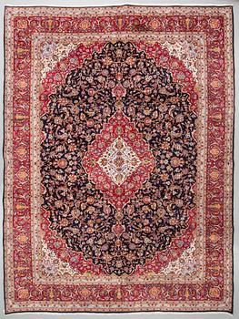 A Keshan rug, 402 x 302 cm.