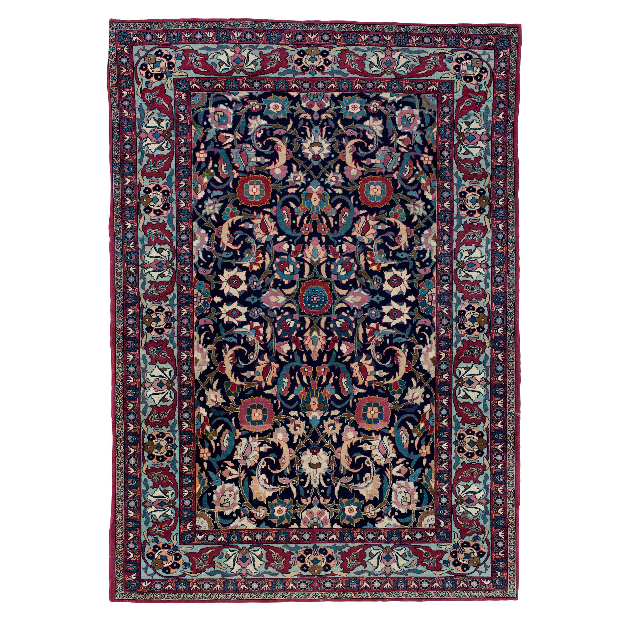 A RUG. Semi-antique Teheran. 196,5 x 142,5 cm.