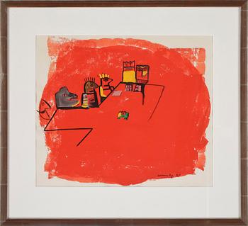 MADELEINE PYK, gouache, signerad och daterad 1969.