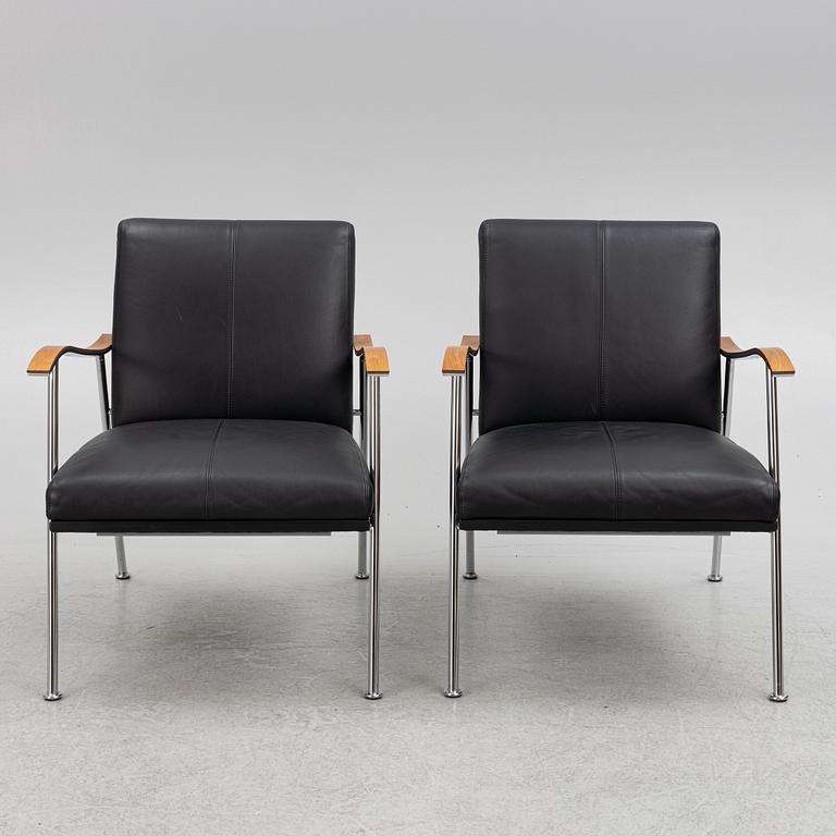 Gunilla Allard, a pair of "Sahara" armchairs, Lammhults, Sweden.