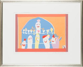 Riitta Nelimarkka, serigrafi, signerad och daterad 2013, numrerad 39/125.