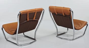 FÅTÖLJER, ett par, 1960/1970-tal.