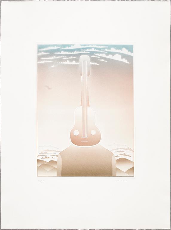 PORTFÖLJ MED GRAFISKA BLAD, 9+1 st, samtl sign o numr HC XIII/XXXV o XXVI/XL, i portfölj, 1981.