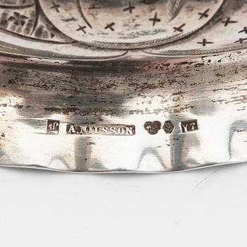 Anders Nilsson  kandelabrar ett par silver Lund 1925.