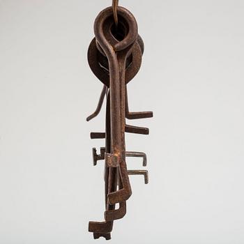 A set of 13 iron picklocks, 18th century.