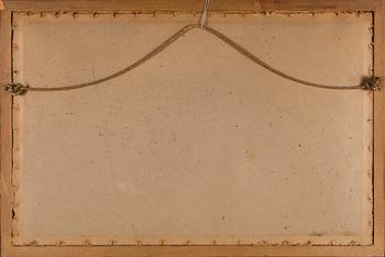 KAPTEENINTAULU, guassi, signeerattu F. Corpuz, 1900-luvun alku.