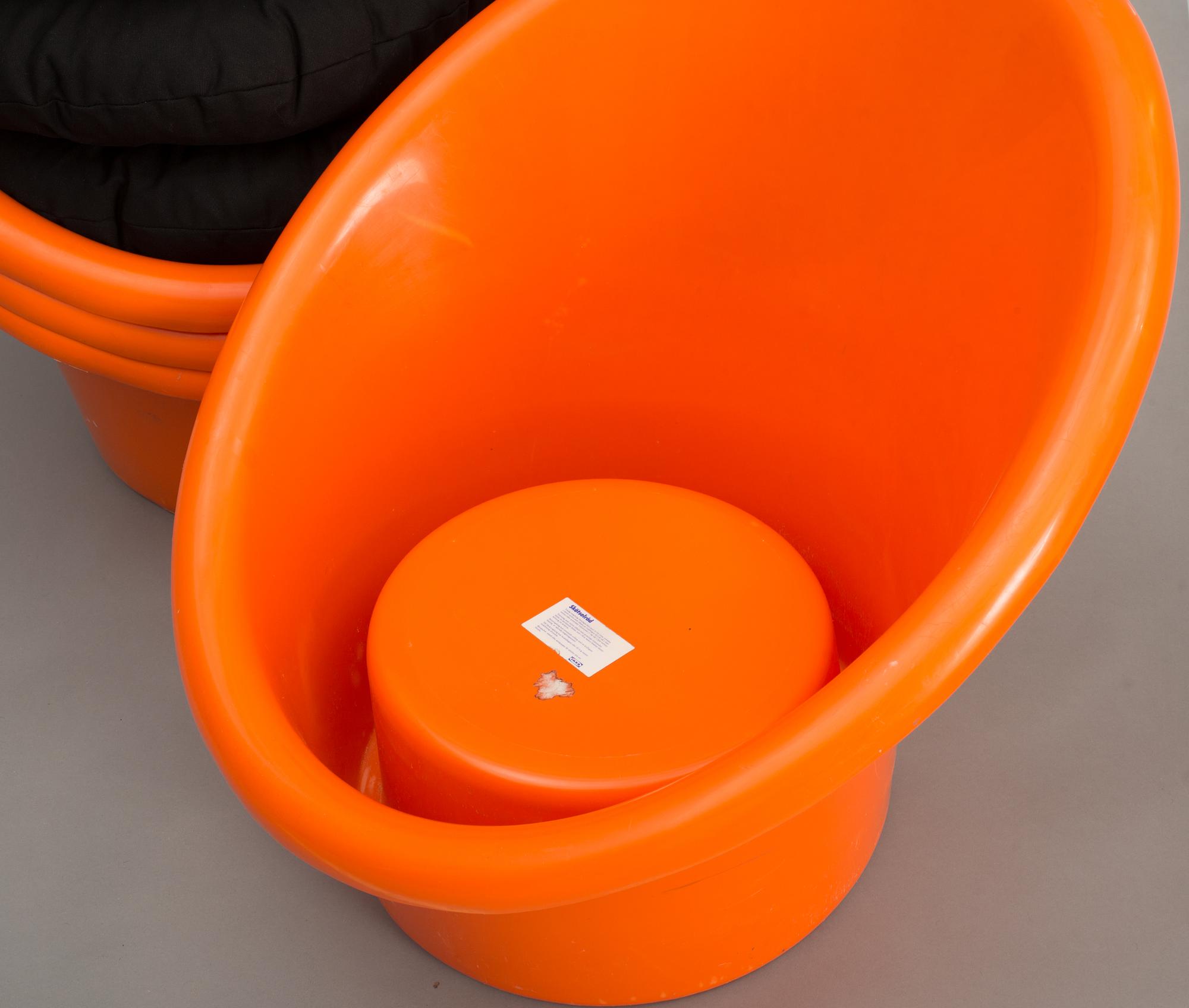 FÅTÖLJ, 4 ST "Skopa", Olle Gjerlöv-Knudsen och Torben Lind för Ikea, modellen formgiven 1974.