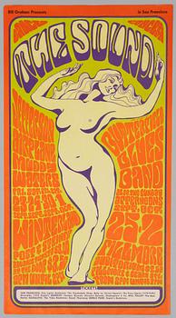 Wes Wilson, concert posters, a pair, West Coast Lithograph, 1966.