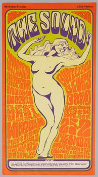 Wes Wilson, konsertaffischer, ett par, West Coast Lithograph, 1966.