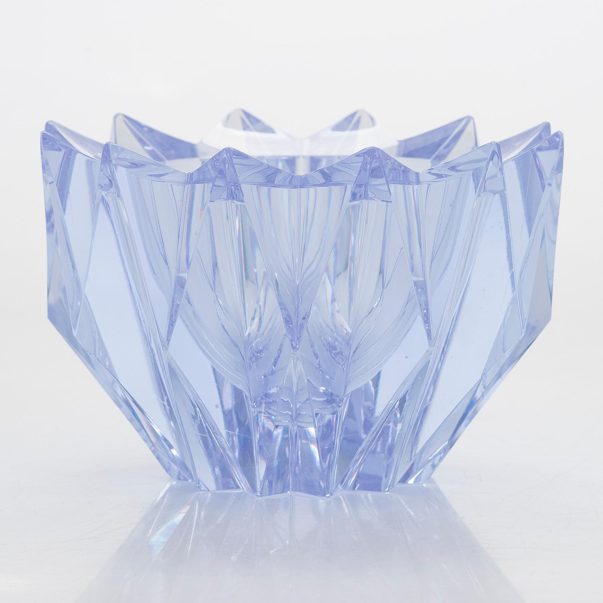 Aimo Okkolin, skål, "Näckros", signerad Aimo Okkolin Riihimäki oy.