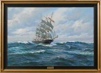 JENS CHRISTIAN ANDRESEN, oil on canvas, signed and dated 1940.