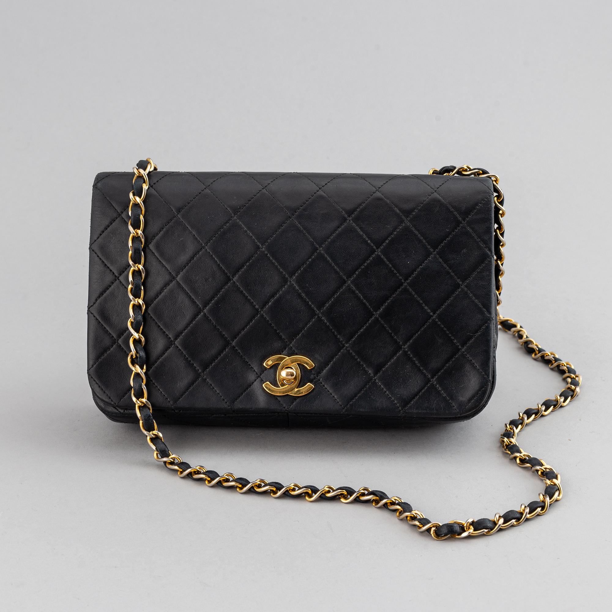 Chanel, a quilted leather 'Flap' bag, 1989-91.