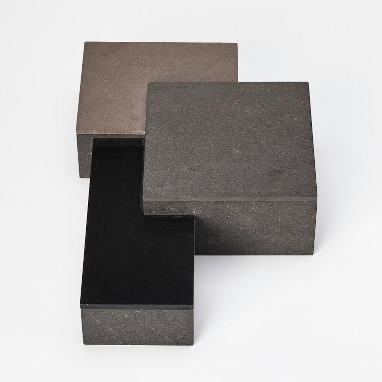 Karl-Gustav Jönsson, ask i tre sektioner, egen studio, 2015.
