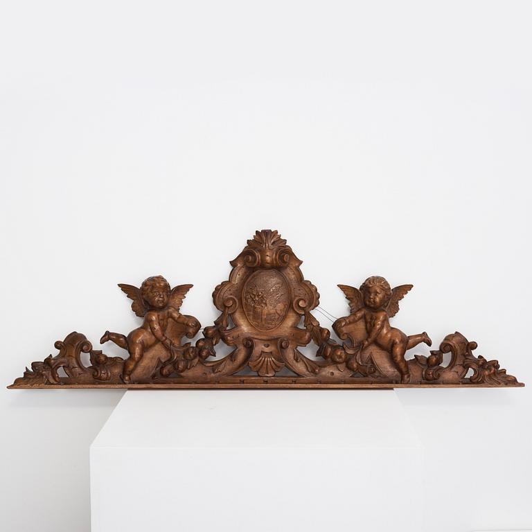 DÖRRÖVERSTYCKE, nyrokoko, 1800-talets slut.